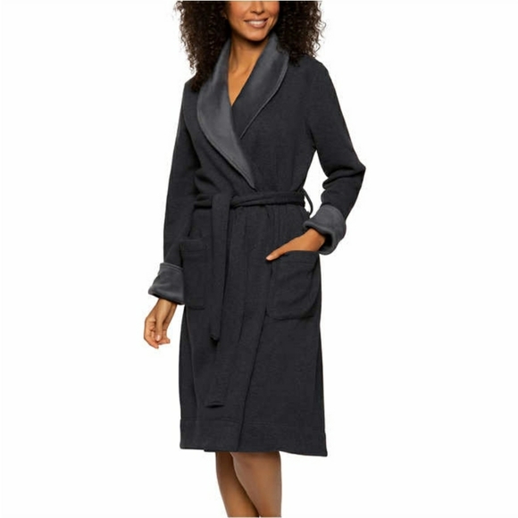 (Ew)Ladies Fleece lined robe - Picture 1 of 5